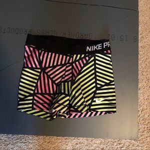 Colorful Nike Pro Spandex